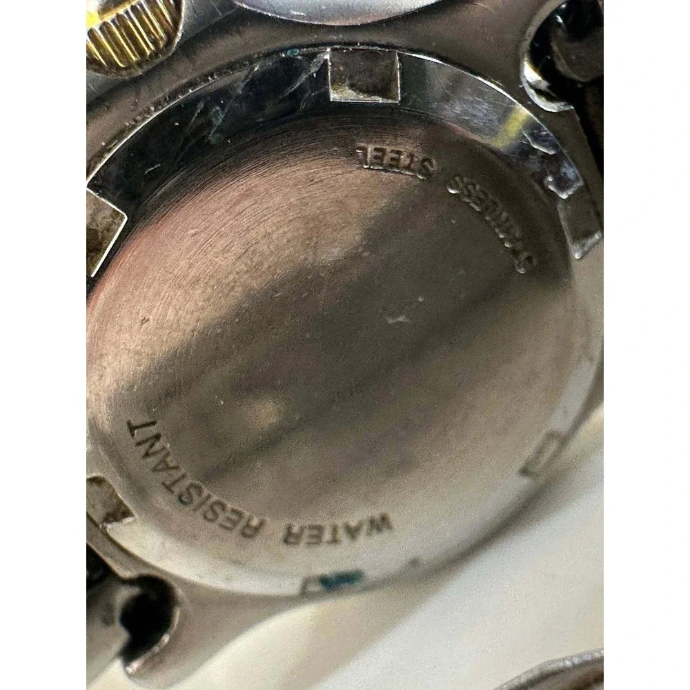 Wittnauer Two Tone 100M Diver Watch White Dial Date 039/1 (10)